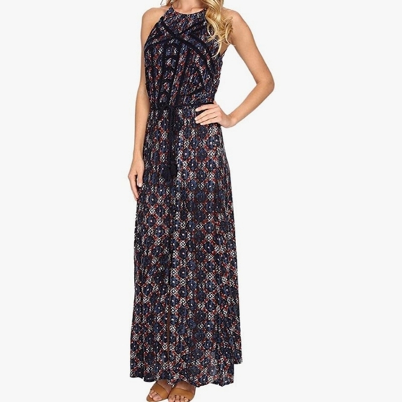 Lucky Bramd Halter Neck Maxi Dreas Size Small